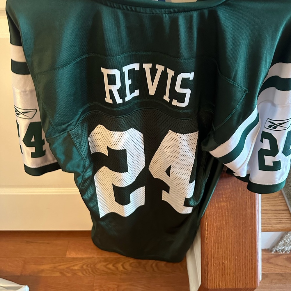 Reebok Revis Green NFL Onfield Jersey - Picture 2 of 4